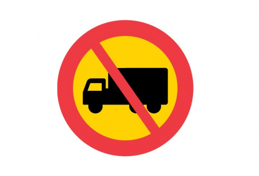 Förbjuden lastbilstrafik
